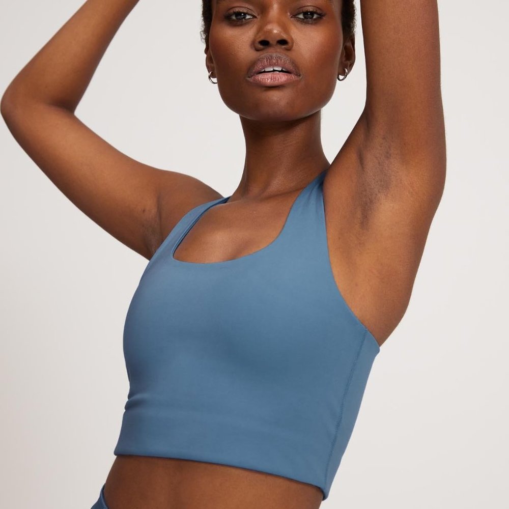 NWT Girlfriend Collective Paloma Monarch blue (L)